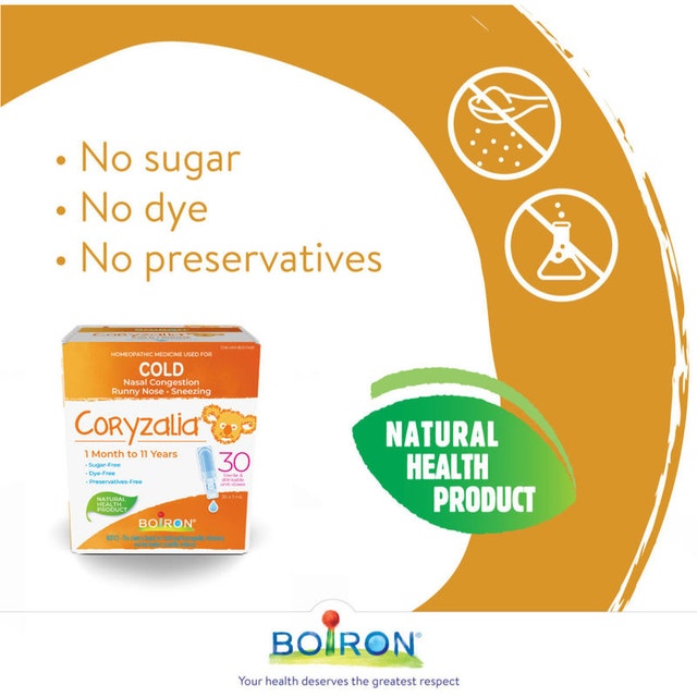 NEW Boiron Coryzalia, 30 Doses, Baby Cold Relief Drops - photo 3