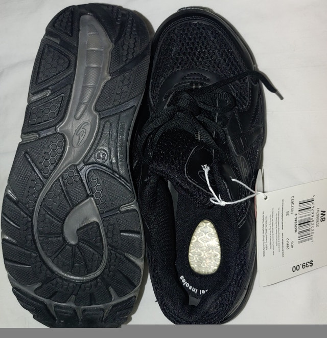 NEW 8W Dr Scholls Black Personal Trainers Sneakers Shoes - photo 2