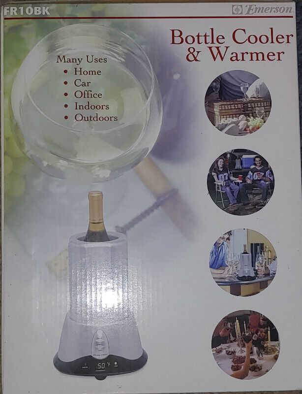NEW Emerson Single Bottle Wine Chiller & Warmer - Sealed In Box - photo 3