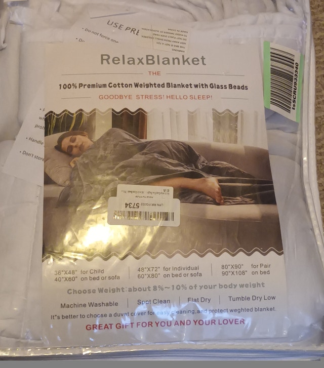 NEW RelaxBlanket Weighted Blanket King 80x90, 20lbs - photo 3
