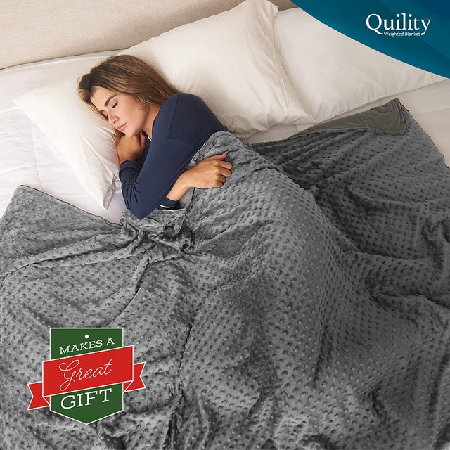 NEW Quility Premium Weighted Blanket Cotton Cover, 60"x80", 20lb