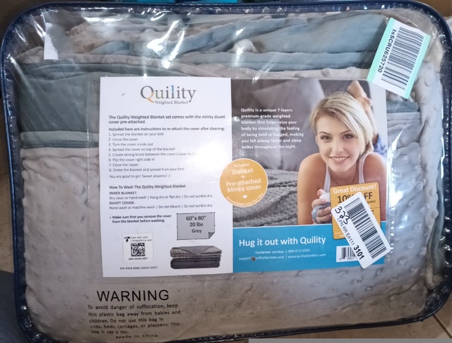 NEW Quility Premium Weighted Blanket Cotton Cover, 60"x80", 20lb - photo 5