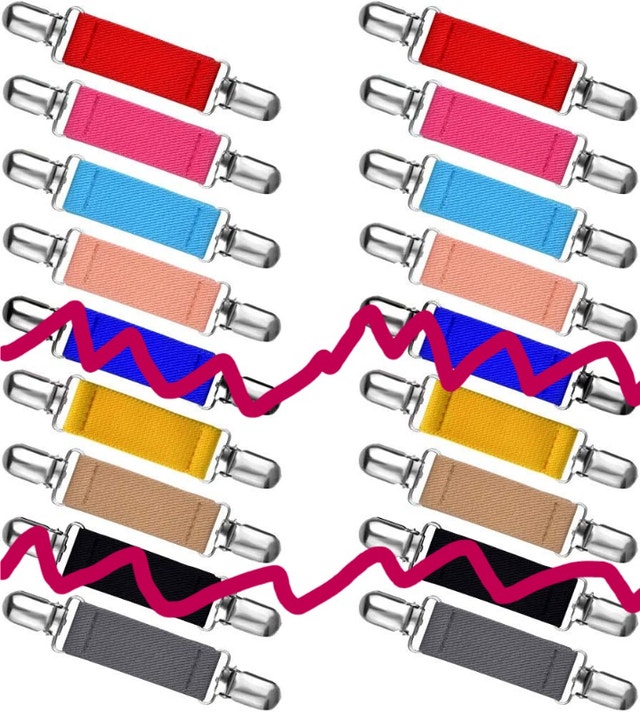 NEW Winter Elastic Mitten/Glove Clips - Variety of Colours
