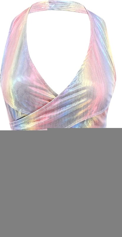 LG Women's Mocure Metallic Reflective Crop Top - photo 3