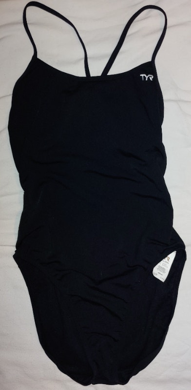 NEW TYR Sport Women's Solid Black Diamondback Swimsuit XXL (38) - photo 3