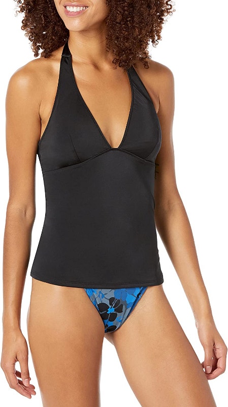 NEW XXL Black Amazon Essentials Tankini Swim Top