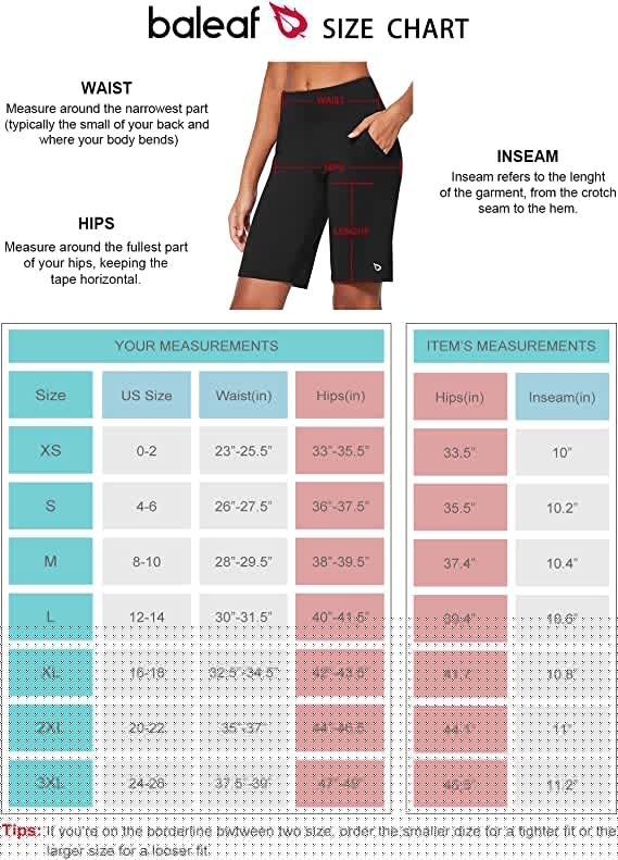 BALEAF Women's Black Athletic Bermuda Shorts - New - photo 4