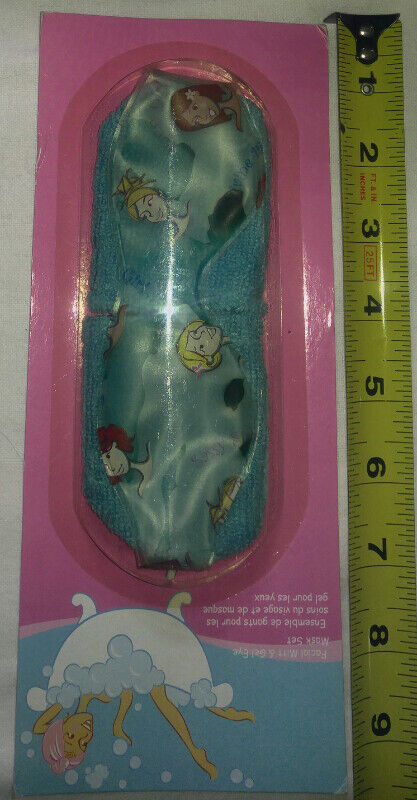 3 NEW Kids Girls Facial Mitt & Gel Eye Mask Sets