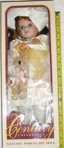 2x Century Collection Genuine Porcelain Dolls - NEW in Box