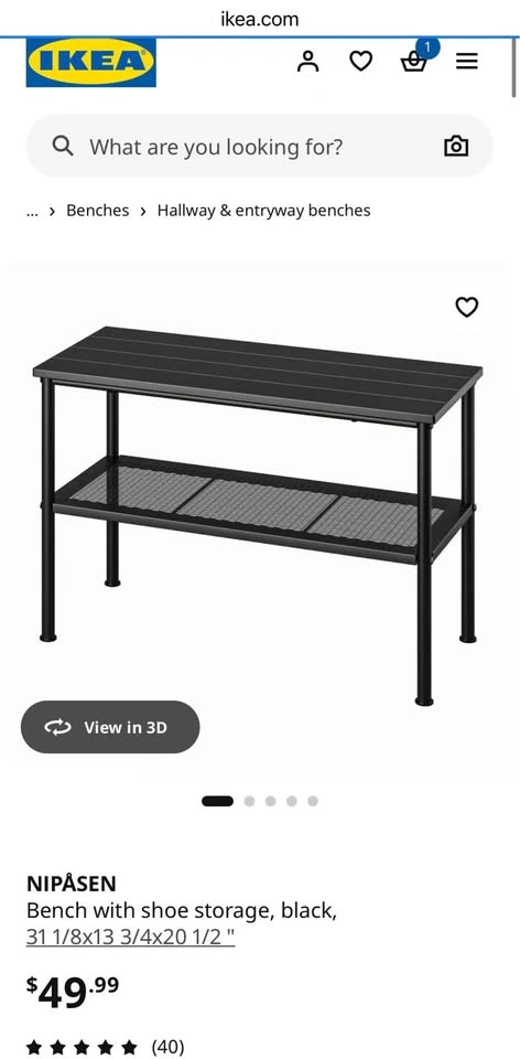 IKEA NIPÅSEN Coat Rack and Bench w shoe storage - photo 3