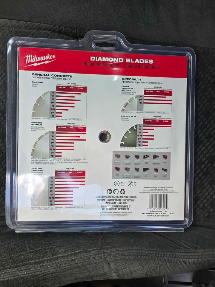 Milwaukee 9 in. Segmented Diamond Blade - Concrete - photo 2