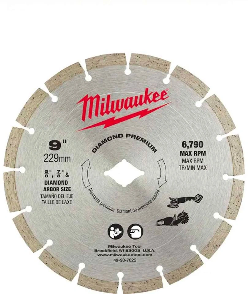 Milwaukee 9 in. Segmented Diamond Blade - Concrete - photo 4