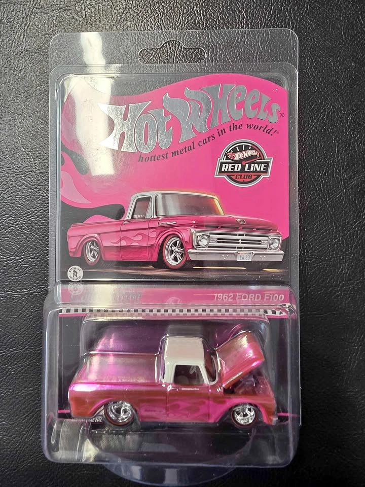 2023 Hot Wheels RLC 1962 Ford F100 Pink Pickup Truck