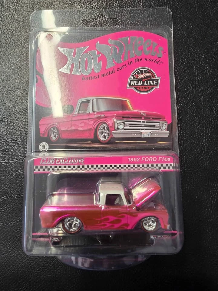 2023 Hot Wheels RLC 1962 Ford F100 Pink Pickup Truck - photo 2
