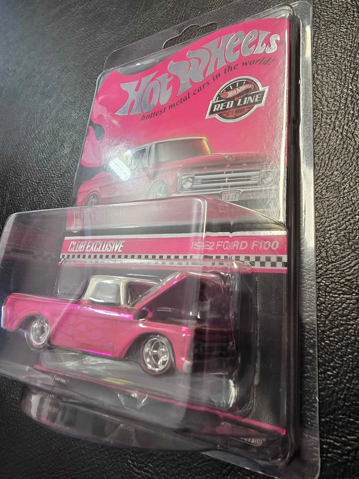 2023 Hot Wheels RLC 1962 Ford F100 Pink Pickup Truck - photo 4