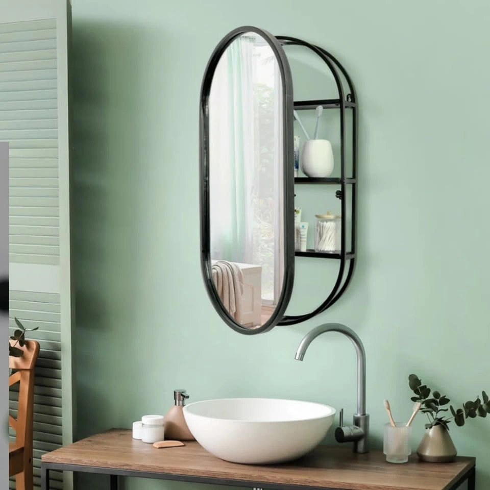 Oval Mirrored Medicine Cabinet (New in box) - photo 4