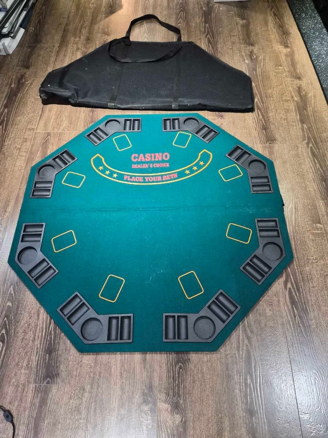 Poker Table Top Portable with Carrying Case