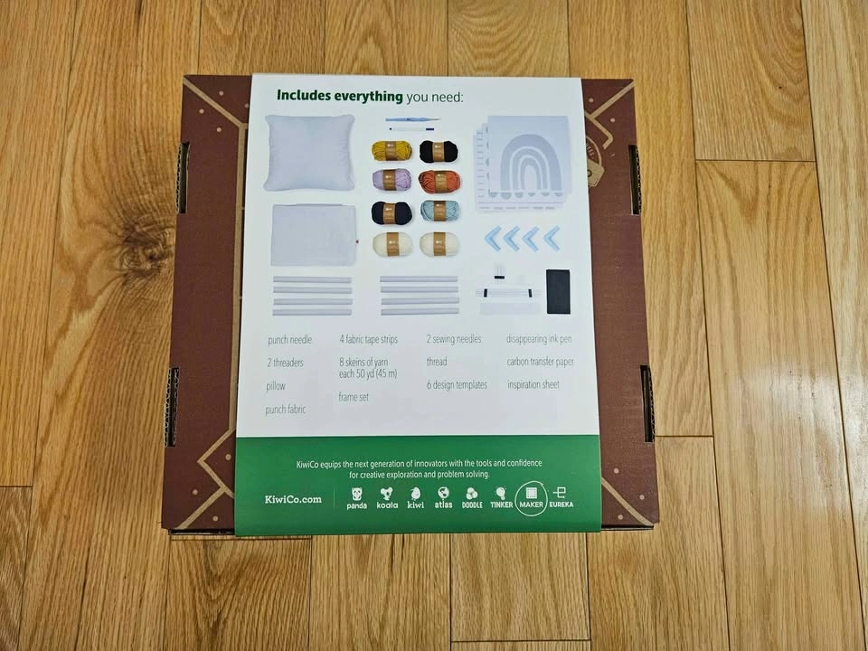 Kiwico Maker Crate - Punch Needle Pillow (Brand New) - photo 2