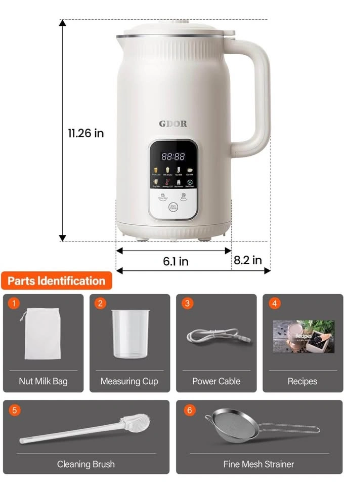 35oz Nut Milk Maker - 9-in-1 Automatic Plant Milk Machine - photo 3