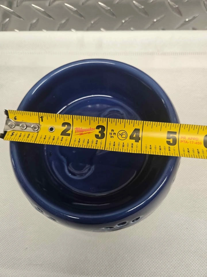 Blue Paw Print Ceramic Pet Bowl 5 inch - photo 4