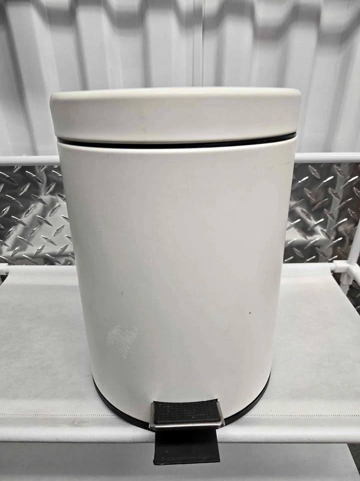 IKEA STRAPATS White Pedal Bin Trash Can