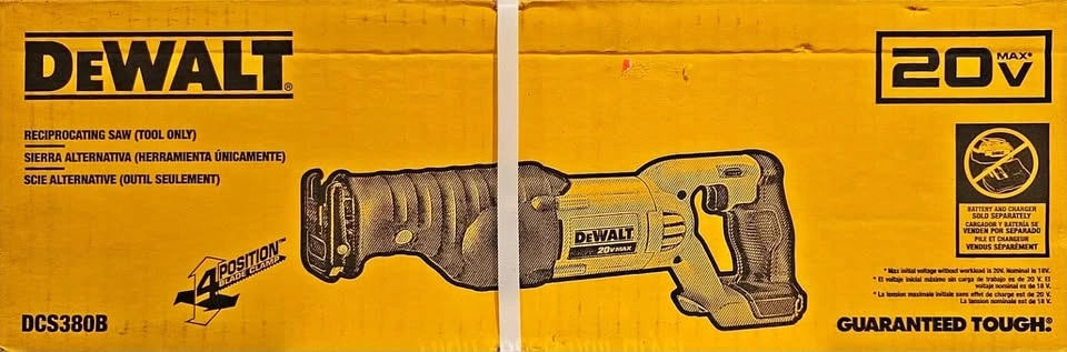 DEWALT 20V MAX Reciprocating Saw, Tool Only (DCS380B)