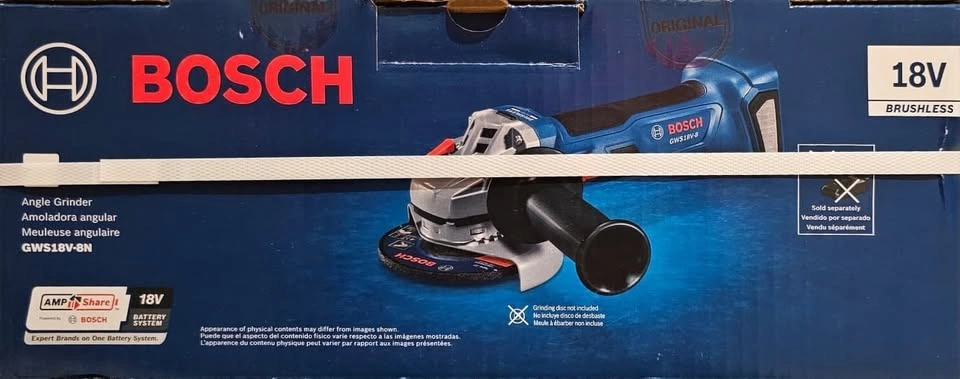 Bosch GWS18V-8N 18V Brushless 4-1/2 in. Angle Grinder (Bare Tool - photo 4