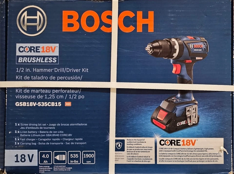 Bosch 18V Hammer Drill/Driver - Brushless Compact Tough - photo 3
