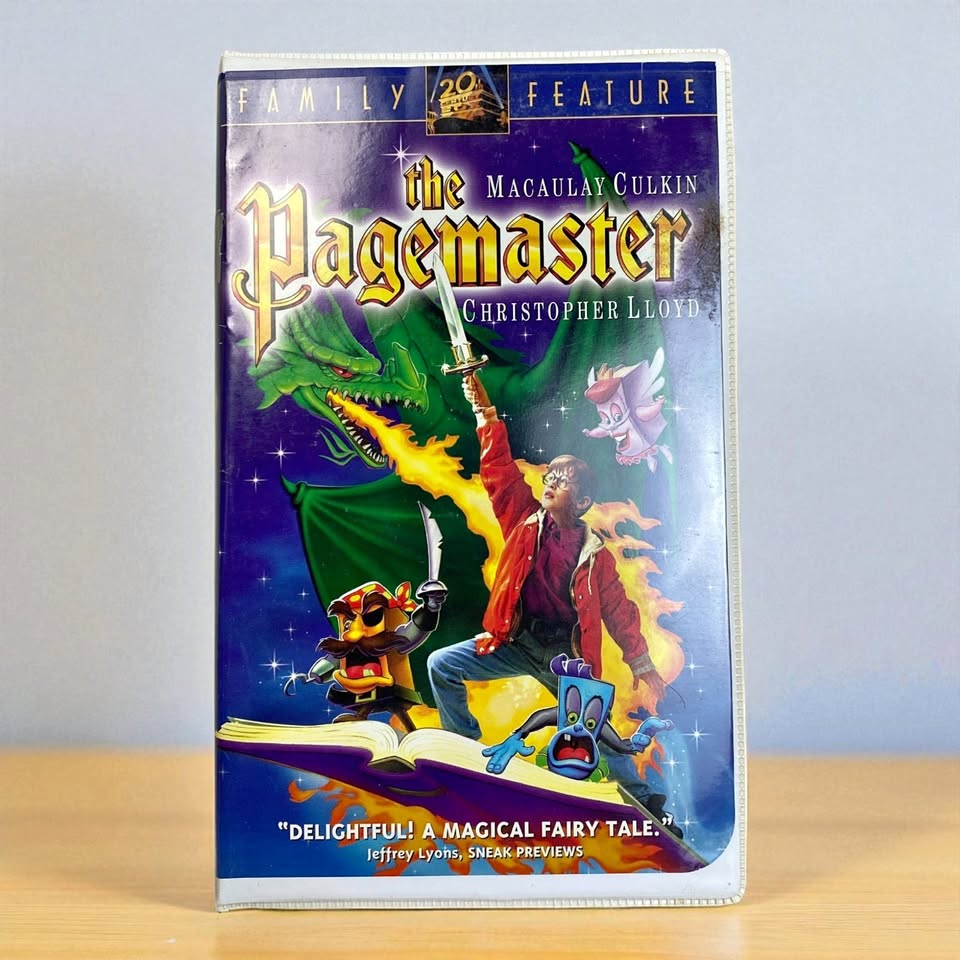 The Pagemaster 1994 Macaulay Culkin Joe Johnston VHS Tape