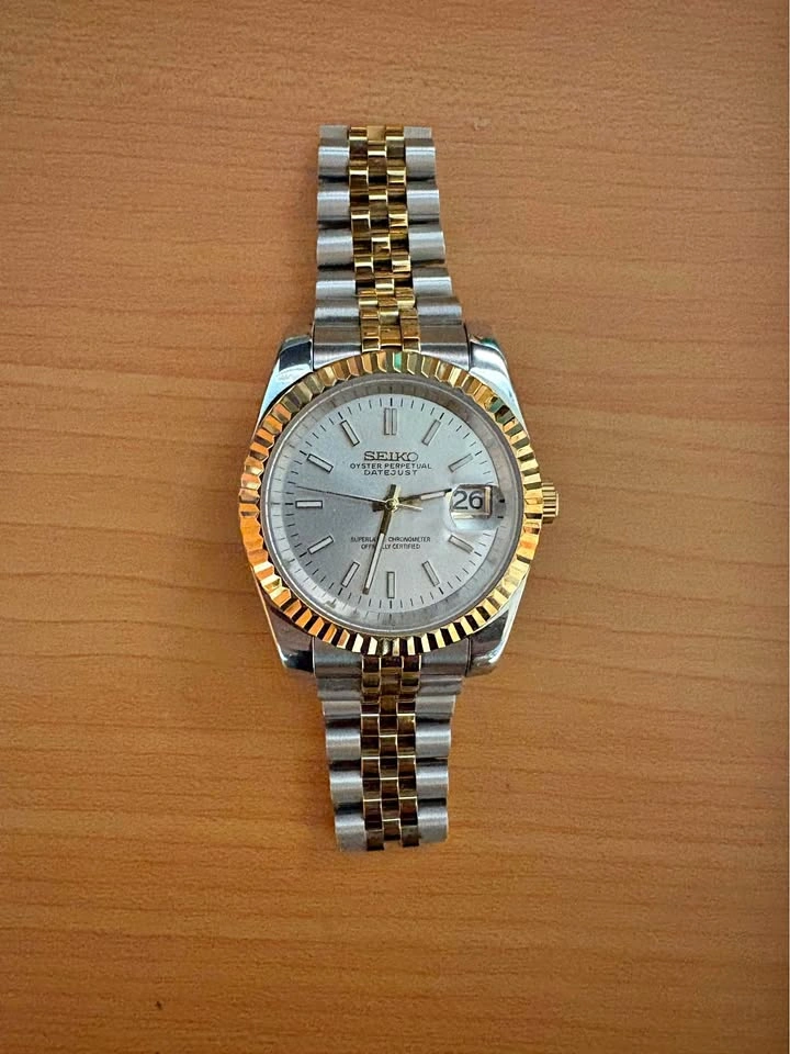 Custom Seiko Mod Automatic Watch - Two Tone 40mm