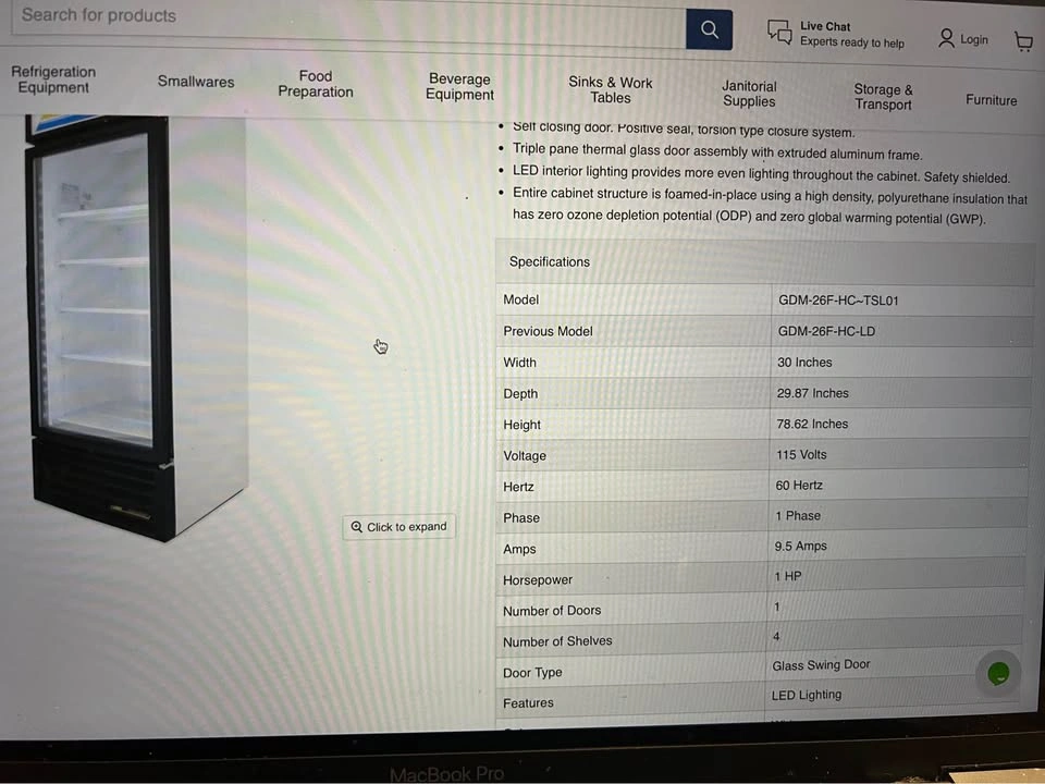 True GDM-26F Single Glass Door Freezer - photo 3