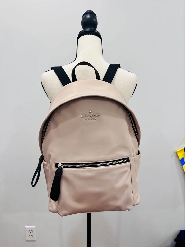 Kate Spade Chelsea Blush Pink Nylon Backpack NWOT - photo 2
