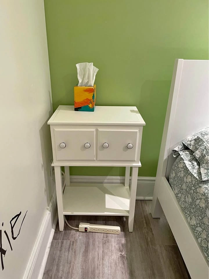 white nightstand MOVING SALE