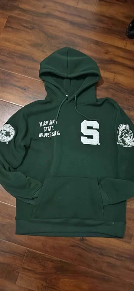 Green Michigan State Hoodie