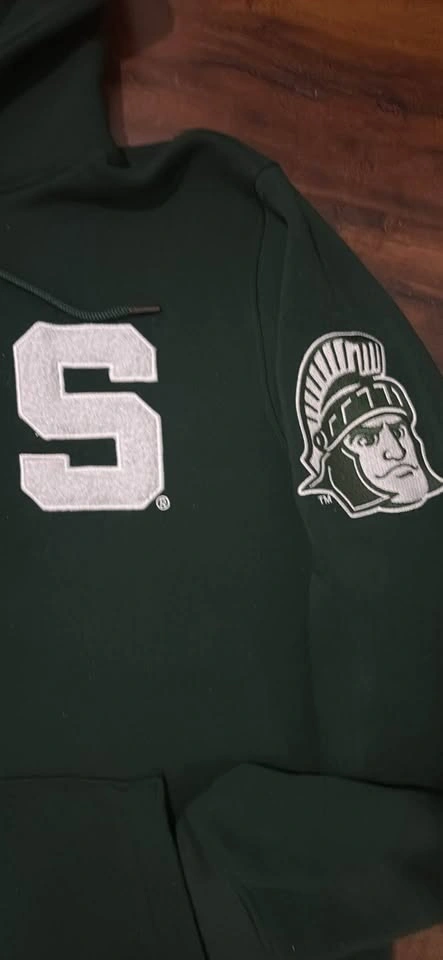 Green Michigan State Hoodie - photo 2
