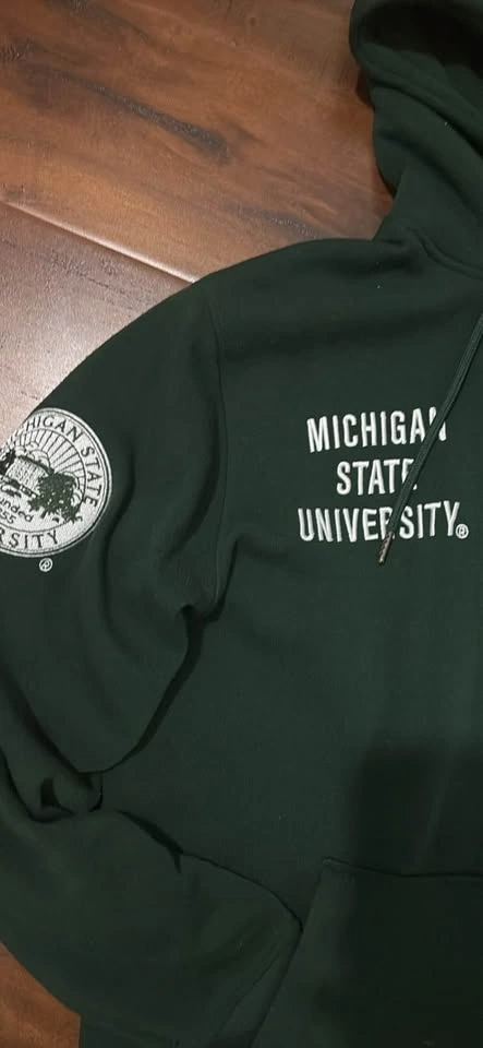 Green Michigan State Hoodie - photo 3