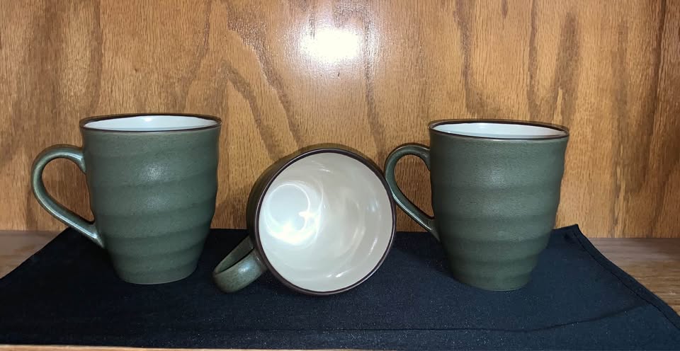 Green Coffee Mugs - Set of 3 replacement - photo 2
