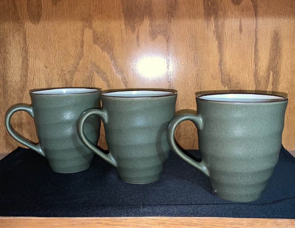 Green Coffee Mugs - Set of 3 replacement - photo 3
