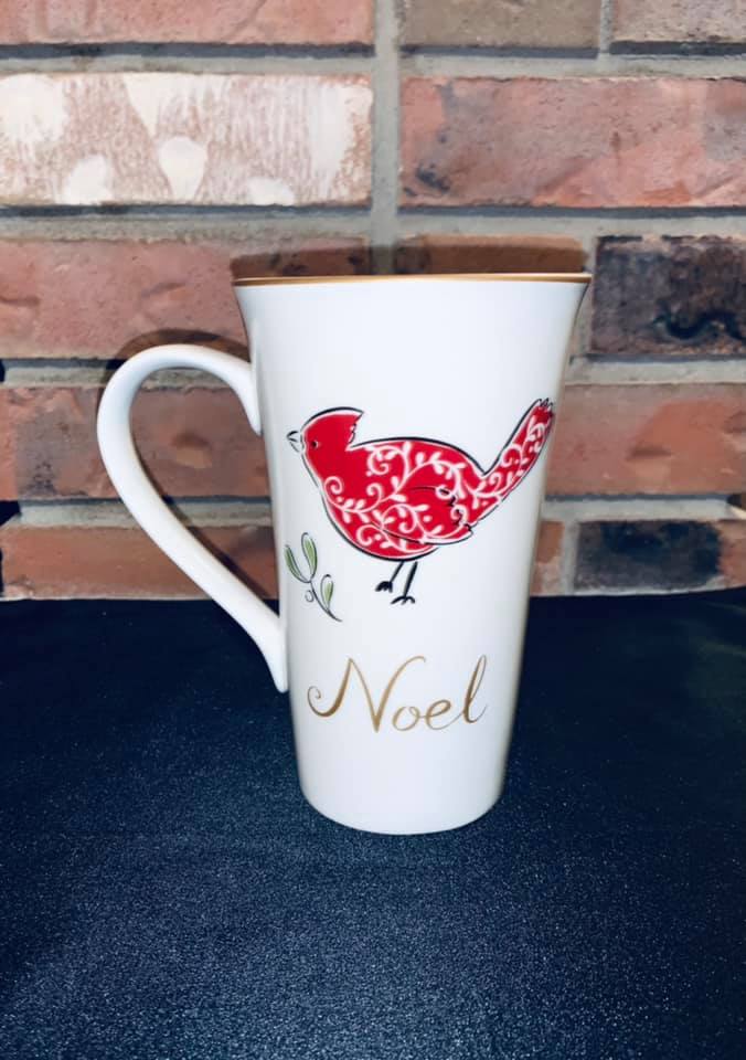 222 Fifth Christmas Cardinal Latte Mug - photo 2
