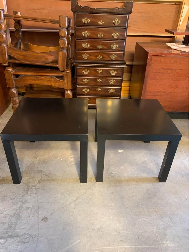 Black IKEA Tables - photo 2