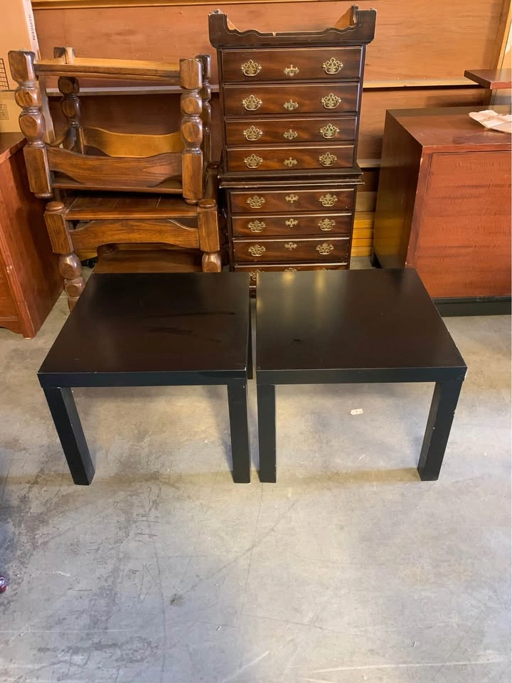 Black IKEA Tables - photo 3