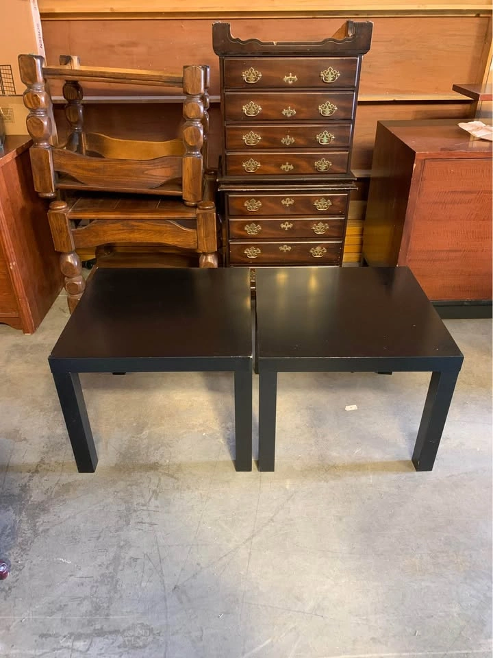Black IKEA Tables - photo 5