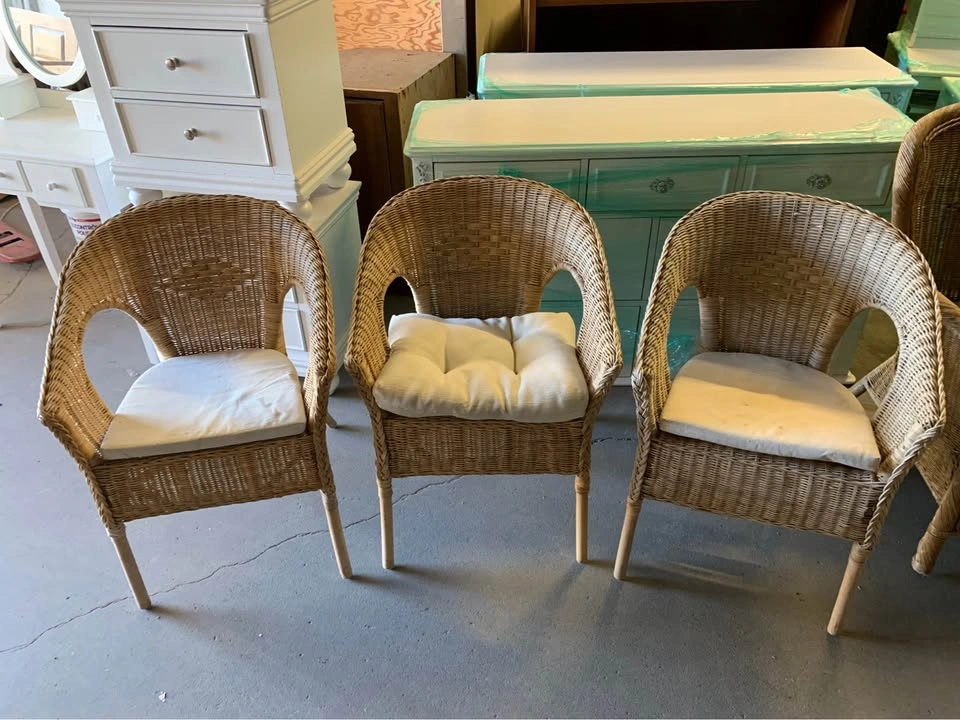5pc Wicker Chair Outdoor Set w/ Ottoman - photo 3