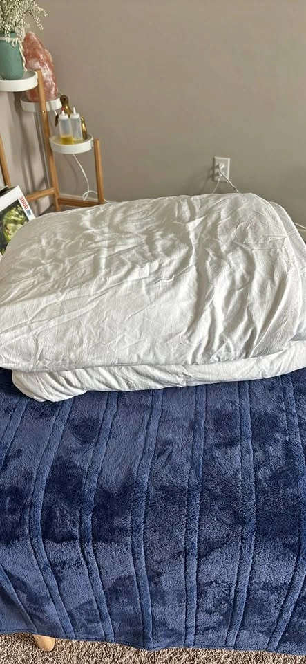 90"x90" 30 lb Weighted Blanket with Duvet Cover
