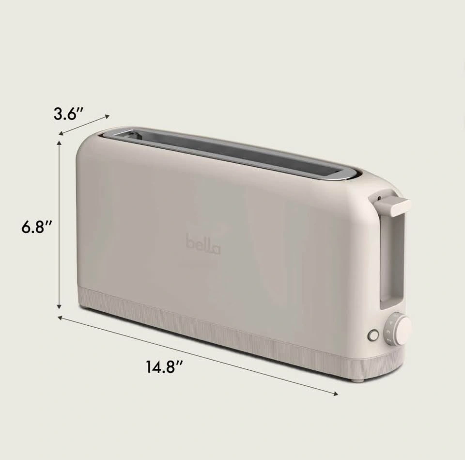 Bella Slim 2-Slice Toaster – Oat Colour – Brand New - photo 2