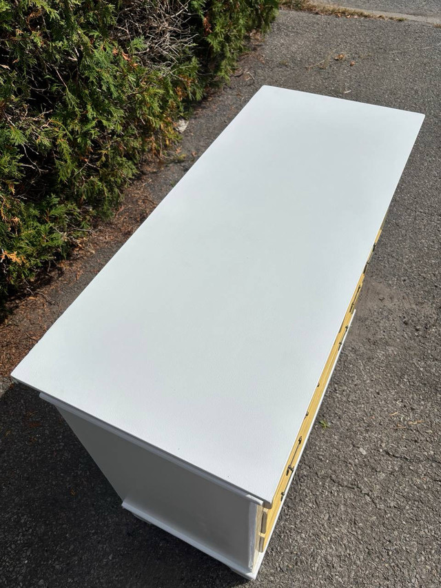 Vintage Yellow & White 3 Drawer Dresser - photo 3