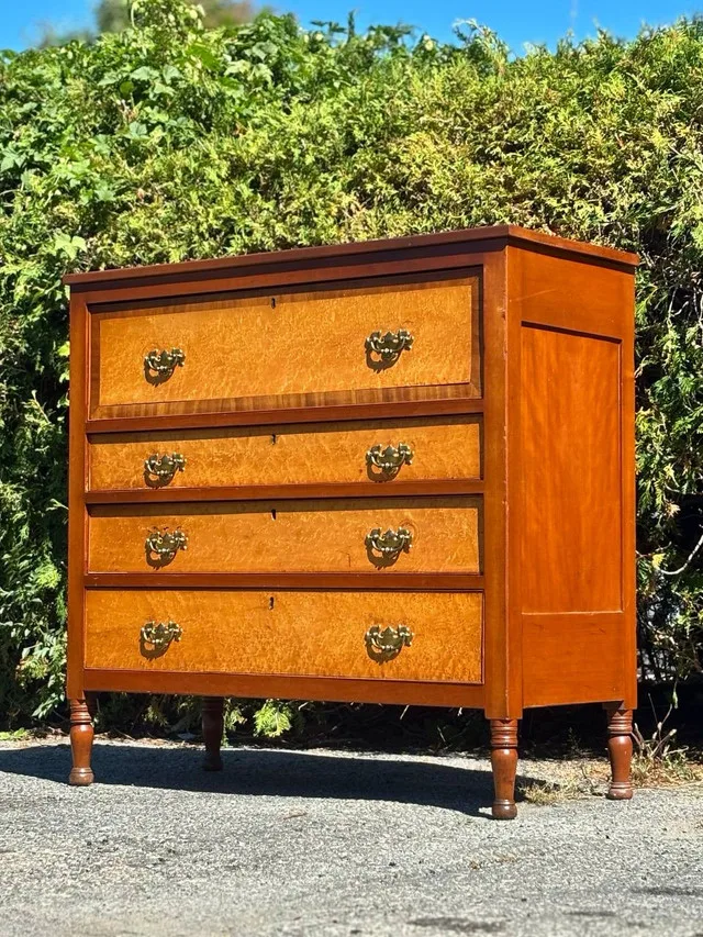 Antiqueww Solid wood 4-Drawer Dresser image indicator(2)