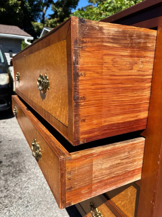 Antiqueww Solid wood 4-Drawer Dresser image indicator(5)