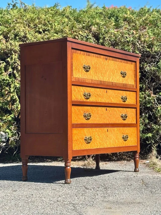 Antiqueww Solid wood 4-Drawer Dresser image indicator(7)