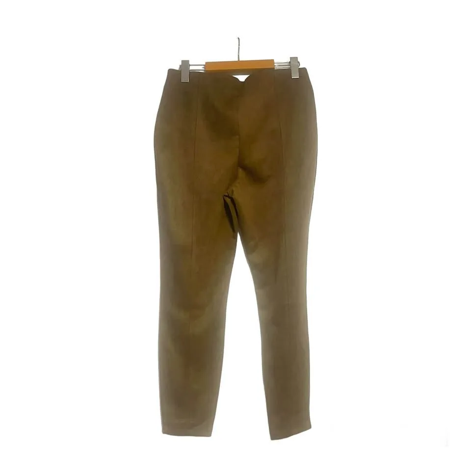 Joe Fresh Brown Faux Suede Legging Pants Size Medium image indicator(2)